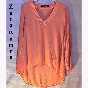 3 TOPS $25 NWOT ZARA WOMAN XS HIGH/LOW ELEGANT PROFESSIONAL OR EVENING LONG